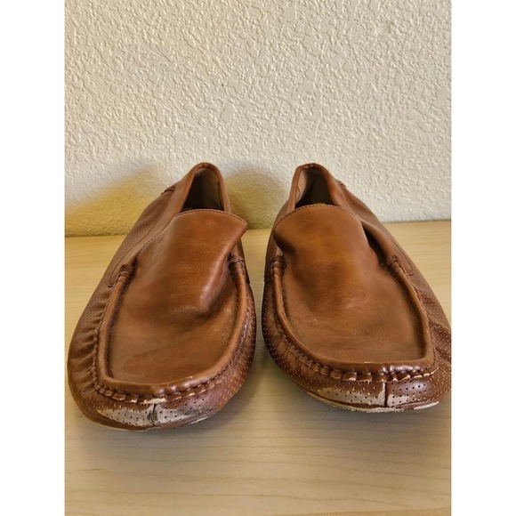 Aldo Driving Moccasins Men Size 13 Brown Slip On Loafers Oxford Casual - Picture 2 of 10